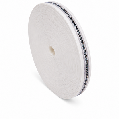 Cinta Pretina 2,5cm con caucho y sin caucho /rollo x 50m