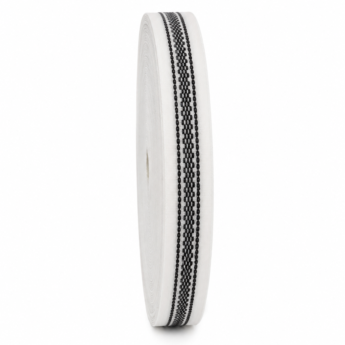 Cinta Pretina 2,5cm con caucho y sin caucho /rollo x 50m